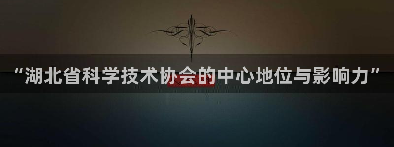 “湖北省科学技术协会的中心地位与影响力”