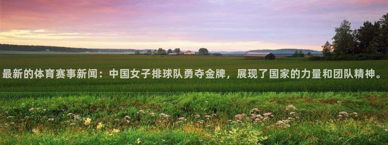 最新的体育赛事新闻：中国女子排球队勇夺金牌，展现了国家的力量和团队精神。